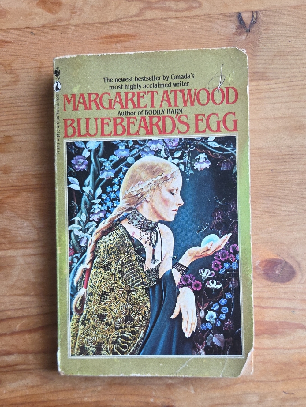 Margaret Atwood Bluebeard's Egg Vintage 1984 Paperback Fiction Novel Bantam Seal